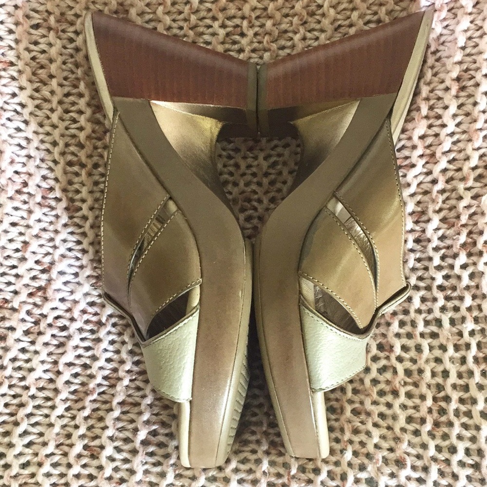 Cole Haan Leather Platform Sandals - Picture 10 of 16